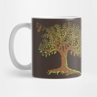 Tree of Life & Bee - Nature Lover Environmental Image Mug